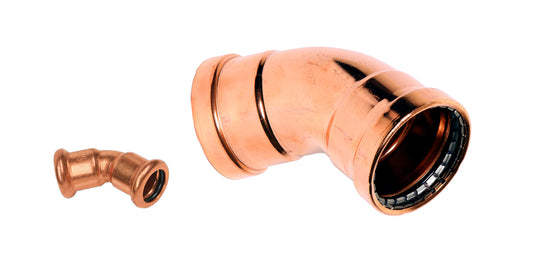KEMPRESS CU WATER ELBOW F/F 45degrees