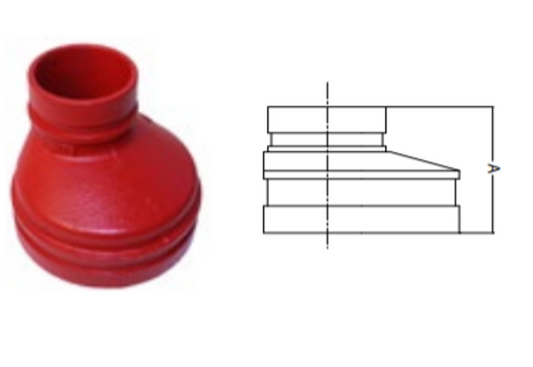 Roll Groove Eccentric Reducer