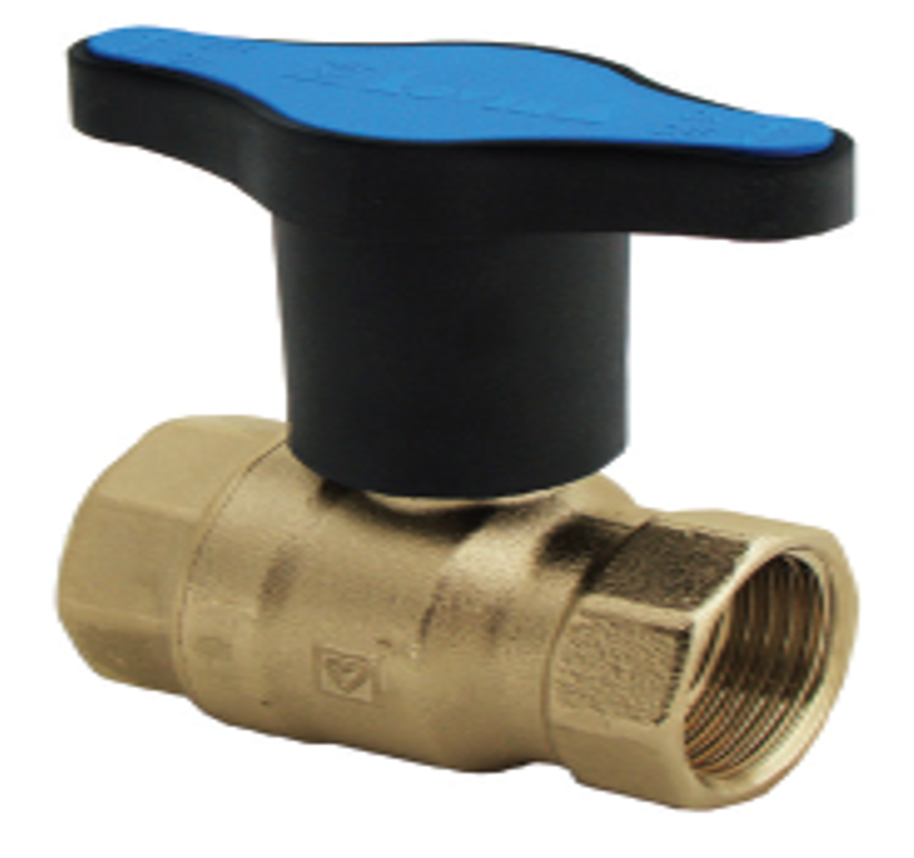 ISOLATION VALVES FEMALE THREADS HERZ EXTENDED HANDLES That will protude beyond 38mm insulation DZR Brass